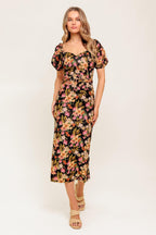 SWEET AT HEART WOVEN MIDI DRESS Flying Tomato