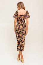 SWEET AT HEART WOVEN MIDI DRESS Flying Tomato