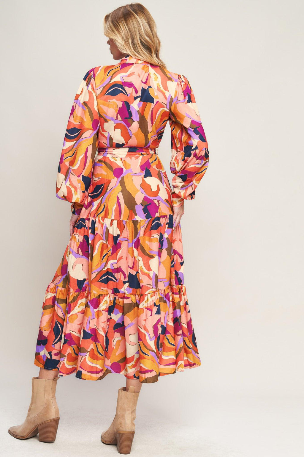ROSEWOOD ROMANCE WOVEN MIDI DRESS Flying Tomato