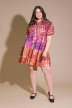 KEEP IT INTERESTING WOVEN MINI DRESS Flying Tomato