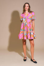 MOMENTOUS CUTENESS WOVEN MINI DRESS Flying Tomato