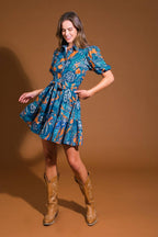 FLOWER GIRL WOVEN MINI DRESS Flying Tomato