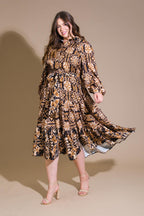 CELESTIAL BEAUTY WOVEN MIDI DRESS Flying Tomato