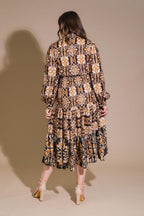 CELESTIAL BEAUTY WOVEN MIDI DRESS Flying Tomato