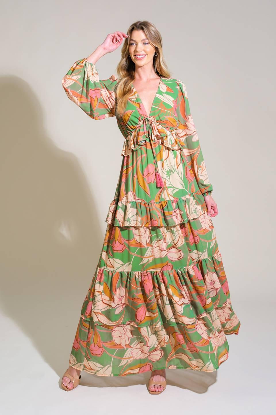 GRACE IN EVERY STEP WOVEN MAXI DRESS Flying Tomato