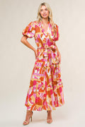 HARBOR POINT WOVEN MIDI DRESS Flying Tomato