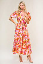 HARBOR POINT WOVEN MIDI DRESS Flying Tomato
