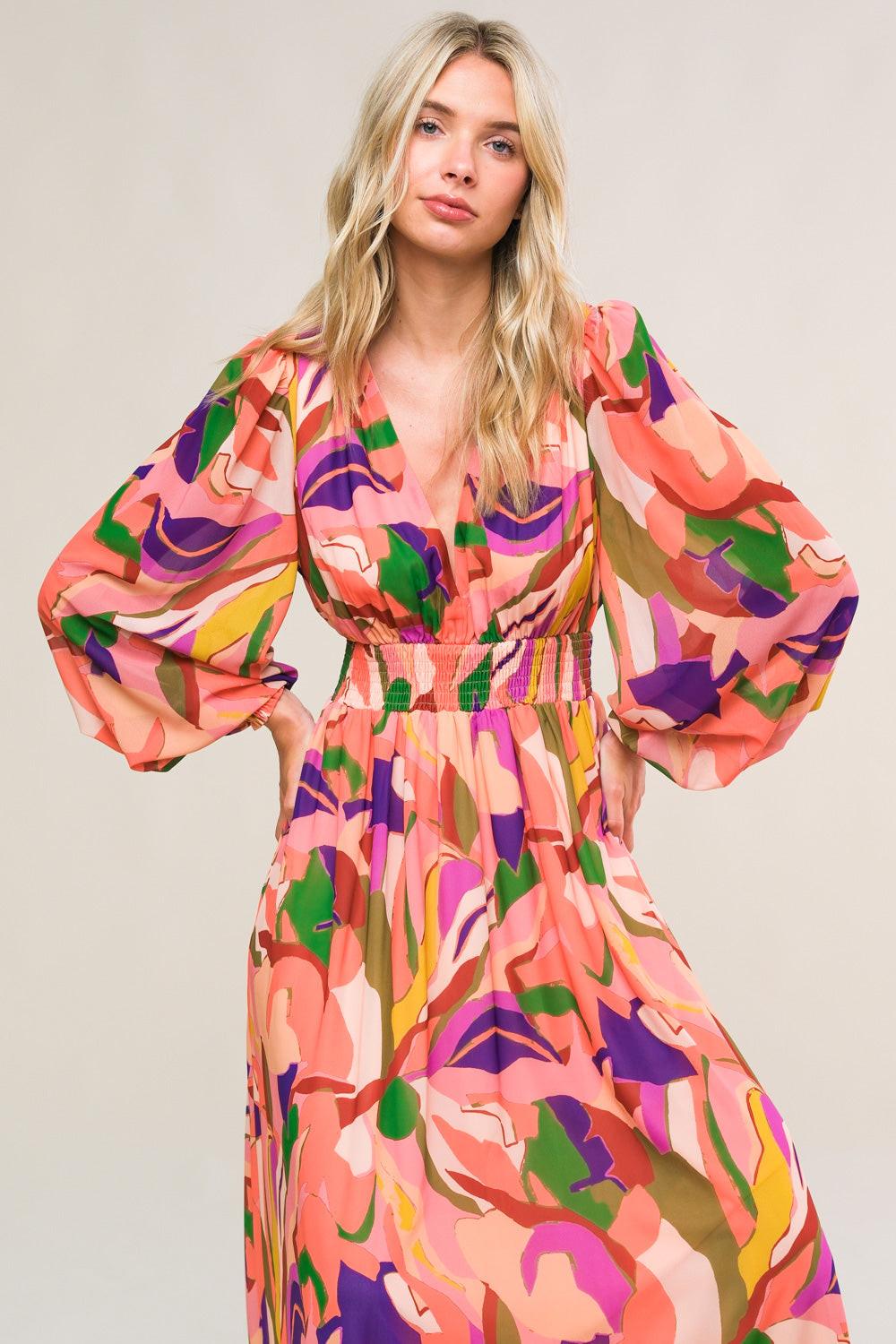 OVER AND OVER WOVEN MAXI DRESS Flying Tomato