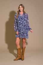 STICK TO THE PLAN WOVEN MINI DRESS Flying Tomato