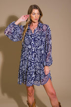 STICK TO THE PLAN WOVEN MINI DRESS Flying Tomato