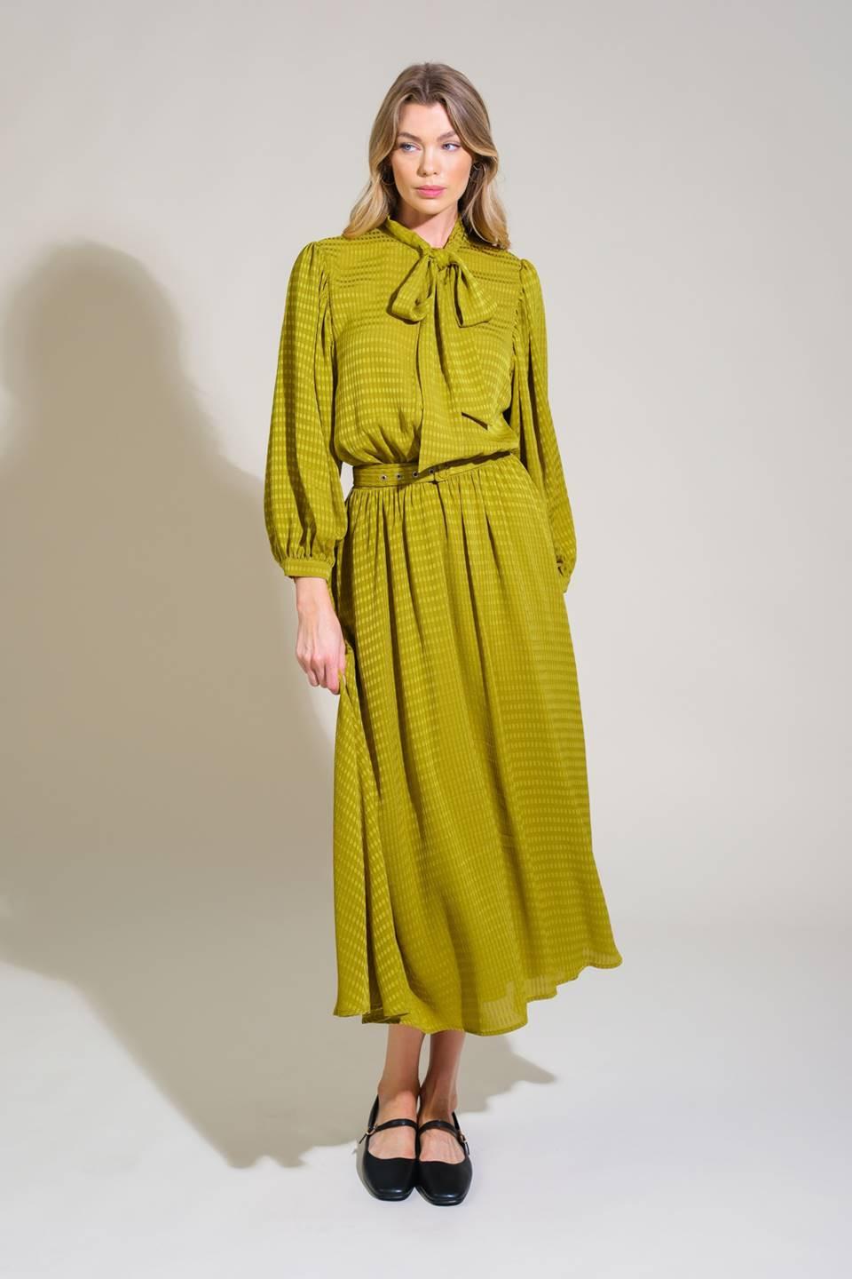 LOVE LIKE OURS WOVEN MIDI DRESS Flying Tomato