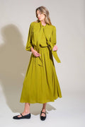 LOVE LIKE OURS WOVEN MIDI DRESS Flying Tomato