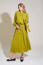 LOVE LIKE OURS WOVEN MIDI DRESS Flying Tomato