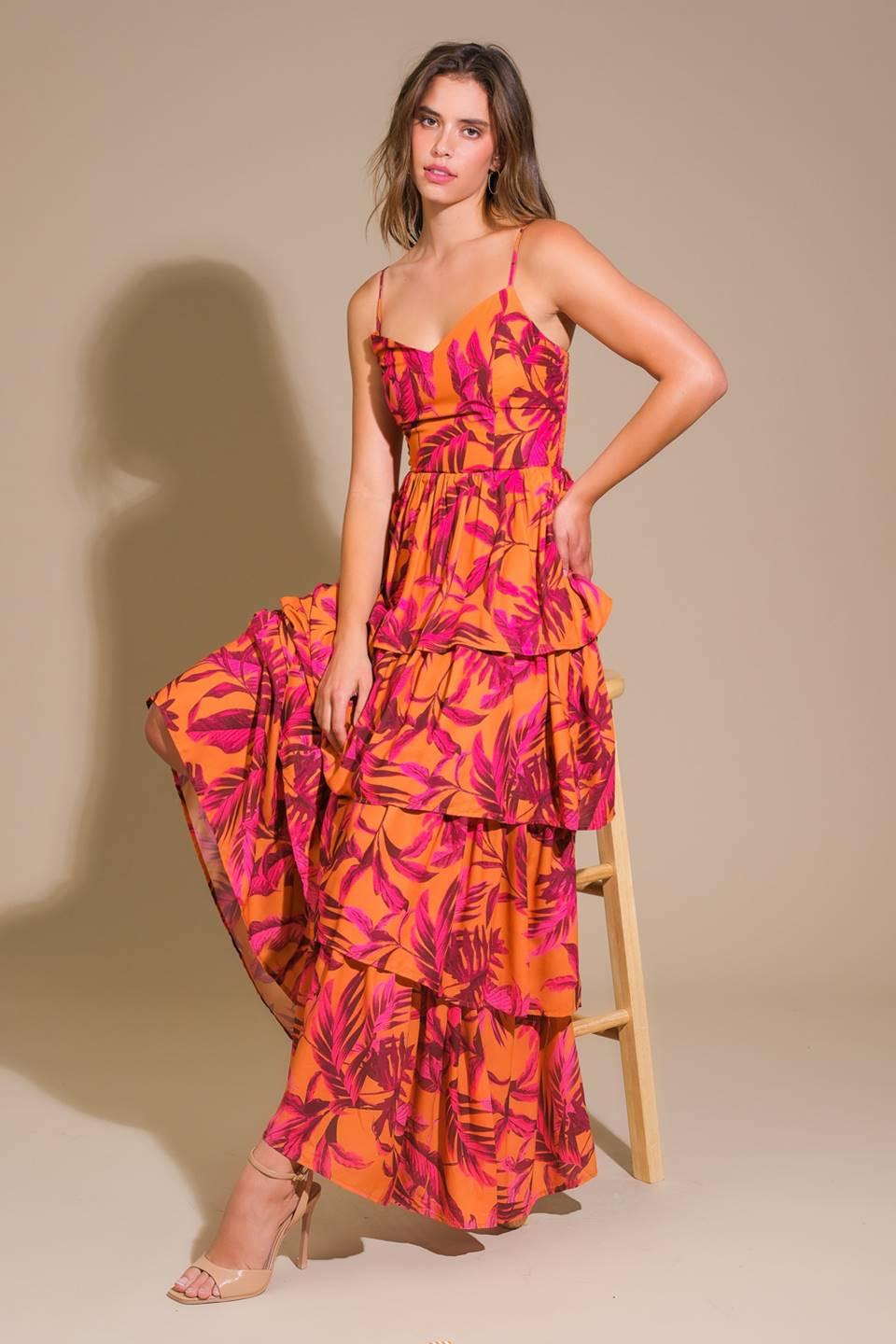VERY IMPRESSIVE WOVEN MAXI DRESS Flying Tomato