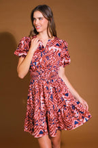 EXCEPTIONAL STATUS WOVEN MINI DRESS Flying Tomato