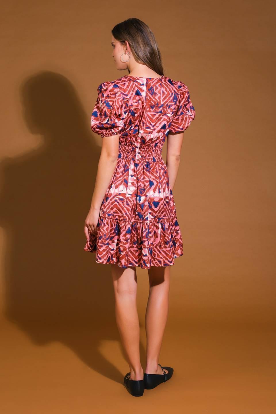 EXCEPTIONAL STATUS WOVEN MINI DRESS Flying Tomato