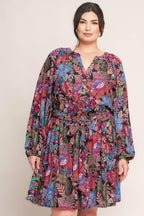 FLORAL BLISS WOVEN MINI DRESS Flying Tomato