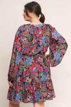 FLORAL BLISS WOVEN MINI DRESS Flying Tomato