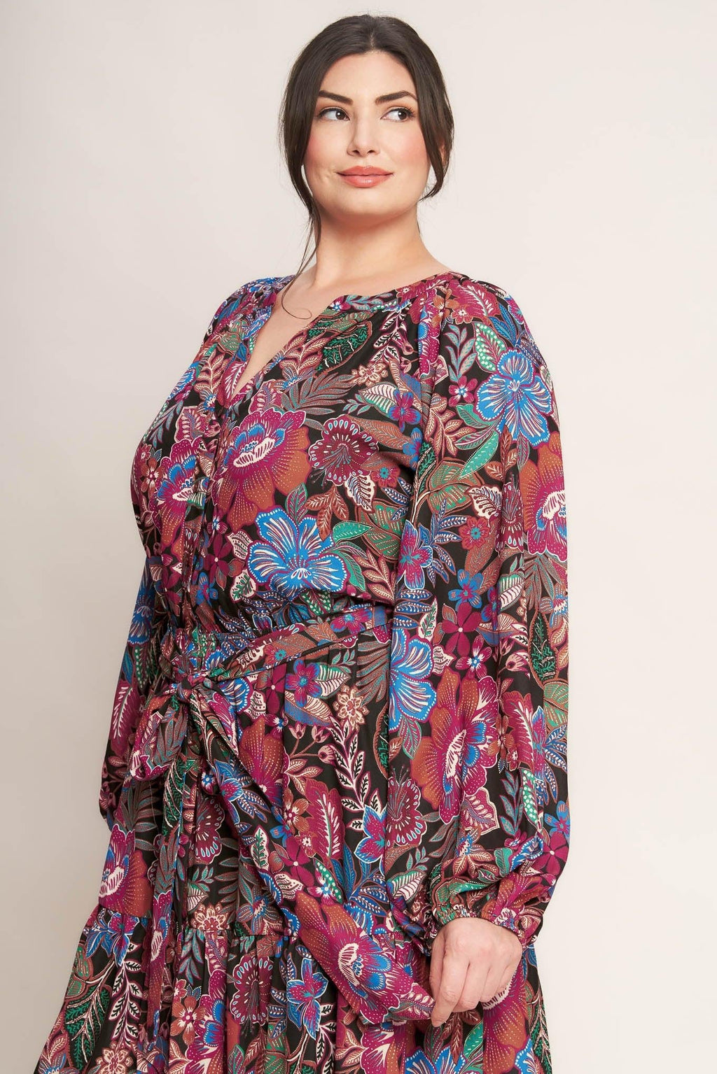 FLORAL BLISS WOVEN MINI DRESS Flying Tomato