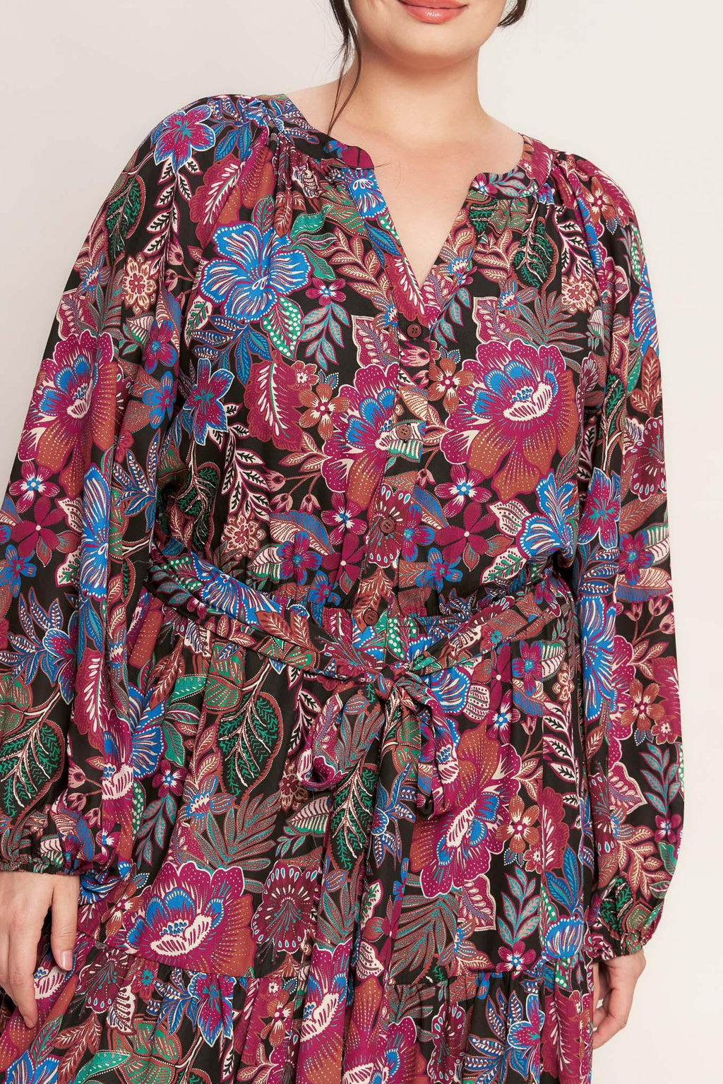 FLORAL BLISS WOVEN MINI DRESS Flying Tomato