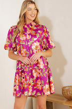 CONCEPTUALLY CHIC WOVEN MINI DRESS Flying Tomato