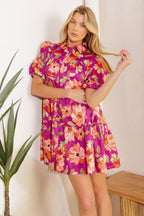 CONCEPTUALLY CHIC WOVEN MINI DRESS Flying Tomato