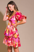 WHIMSICAL BEAUTY WOVEN MINI DRESS Flying Tomato