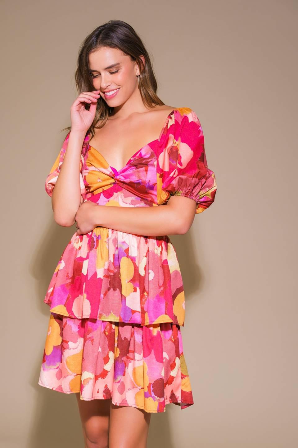 WHIMSICAL BEAUTY WOVEN MINI DRESS Flying Tomato