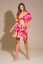WHIMSICAL BEAUTY WOVEN MINI DRESS Flying Tomato