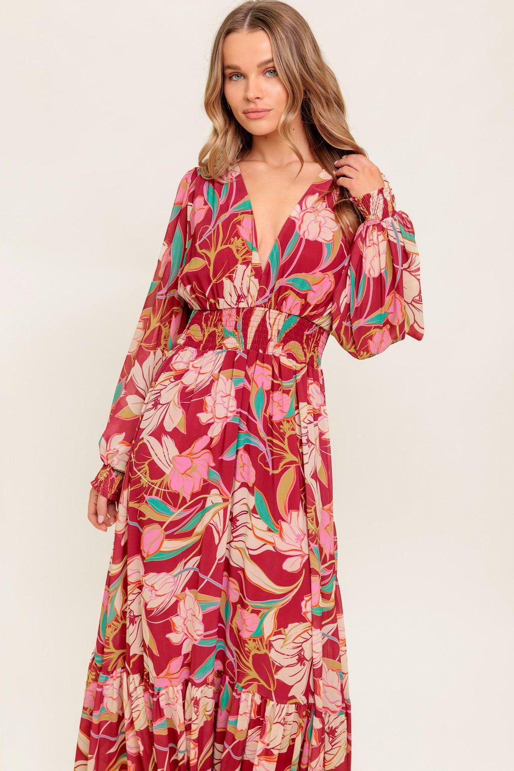 AMAZING PRESENCE WOVEN MAXI DRESS Flying Tomato
