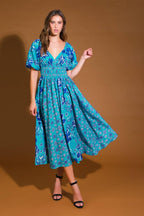 NEW CASTLE WOVEN MIDI DRESS Flying Tomato