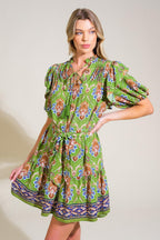 PURE SERENITY WOVEN MINI DRESS Flying Tomato