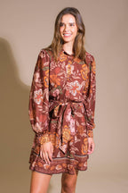 DESERT DAWN WOVEN MINI DRESS Flying Tomato