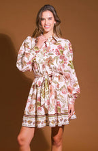 DESERT DAWN WOVEN MINI DRESS Flying Tomato