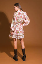 DESERT DAWN WOVEN MINI DRESS Flying Tomato