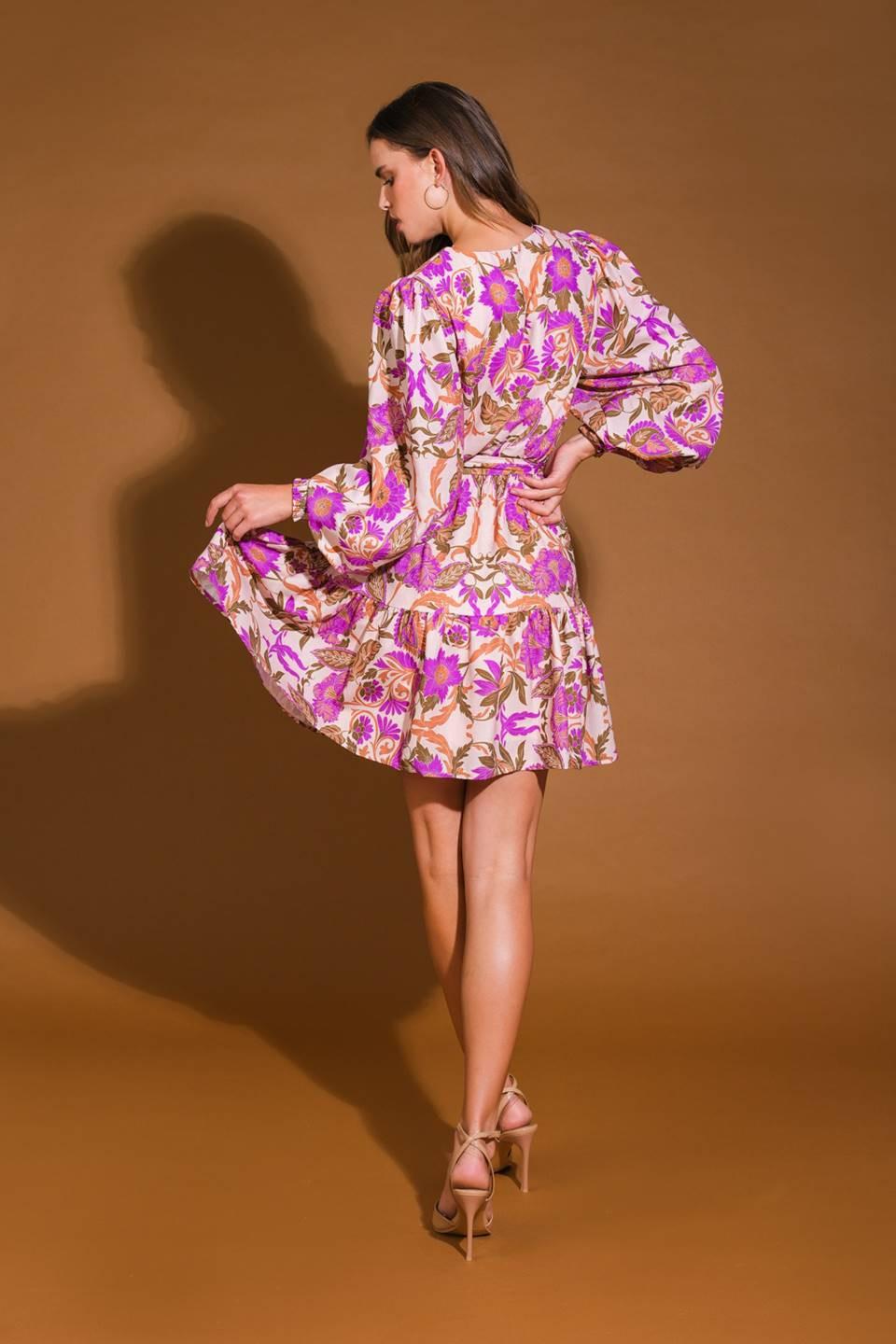BLISSFUL STROLLS WOVEN MINI DRESS Flying Tomato
