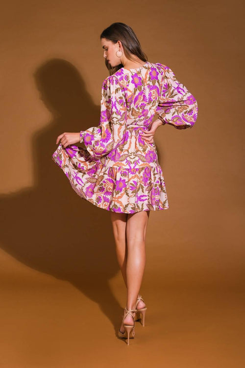 BLISSFUL STROLLS WOVEN MINI DRESS Flying Tomato