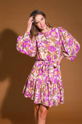 BLISSFUL STROLLS WOVEN MINI DRESS Flying Tomato