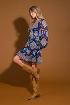 SO DELIGHTED WOVEN MINI DRESS Flying Tomato