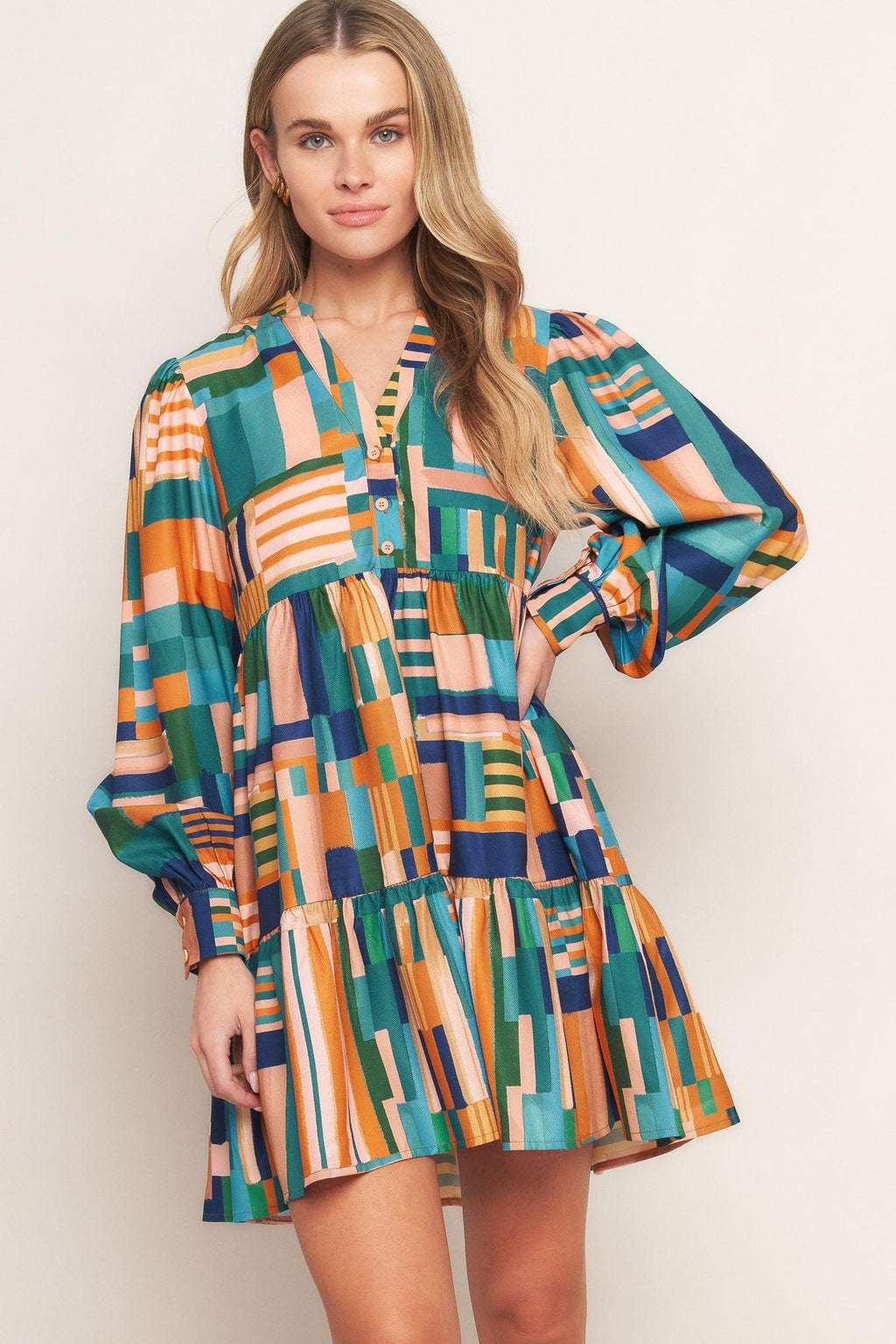 EFFORTLESS SELECTION WOVEN MINI DRESS Flying Tomato