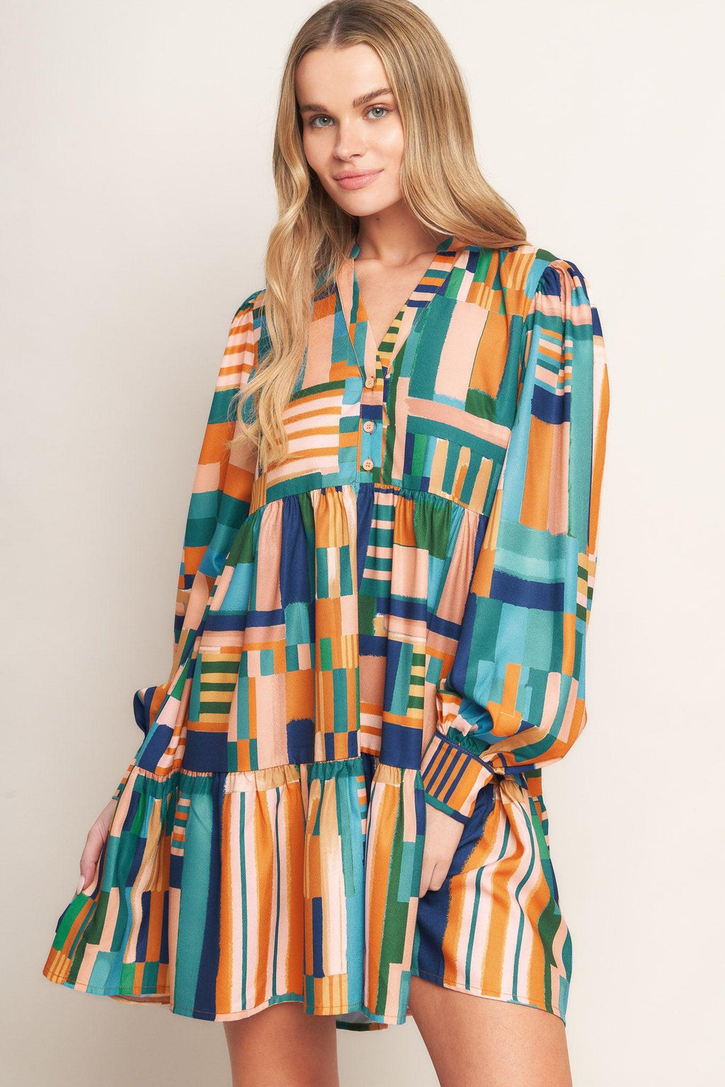 EFFORTLESS SELECTION WOVEN MINI DRESS Flying Tomato