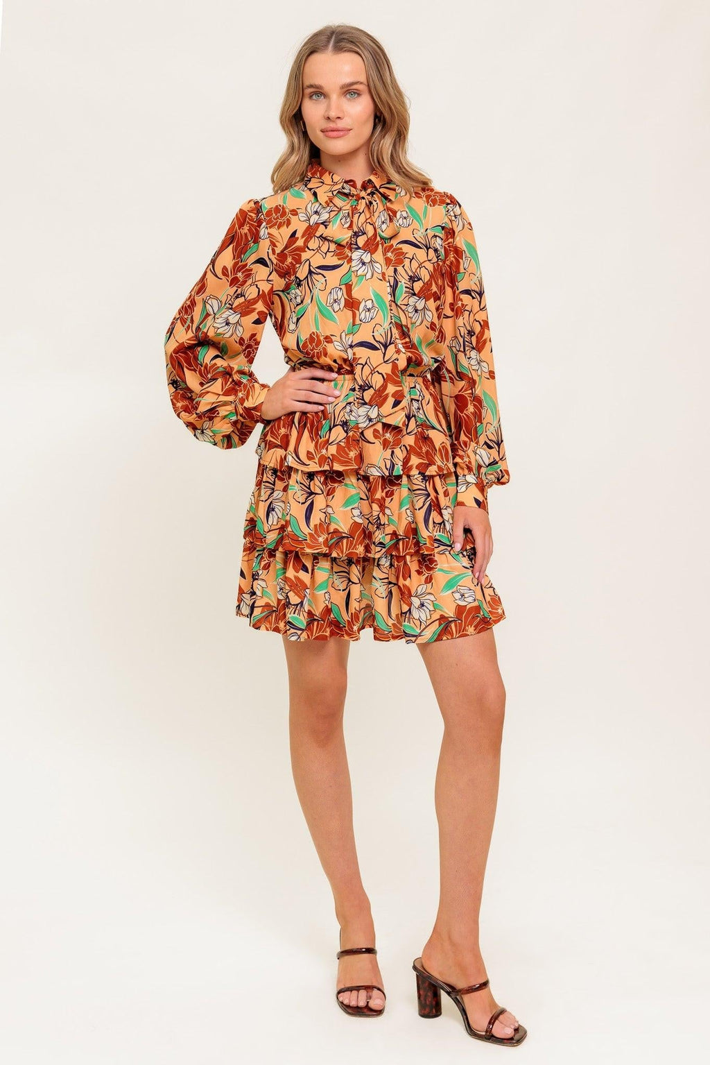 SECRET CRUSH WOVEN MINI DRESS Flying Tomato