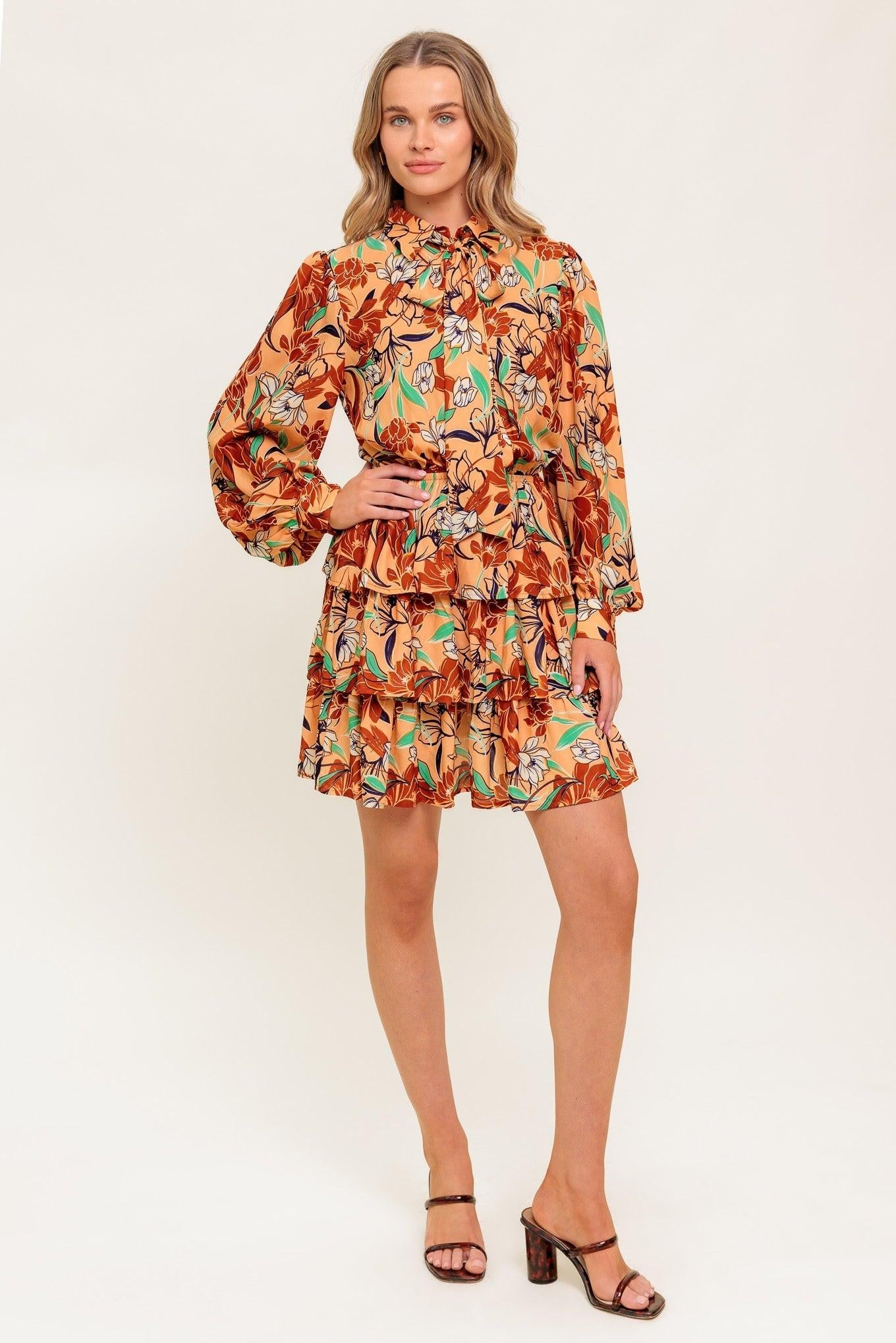 SECRET CRUSH WOVEN MINI DRESS Flying Tomato