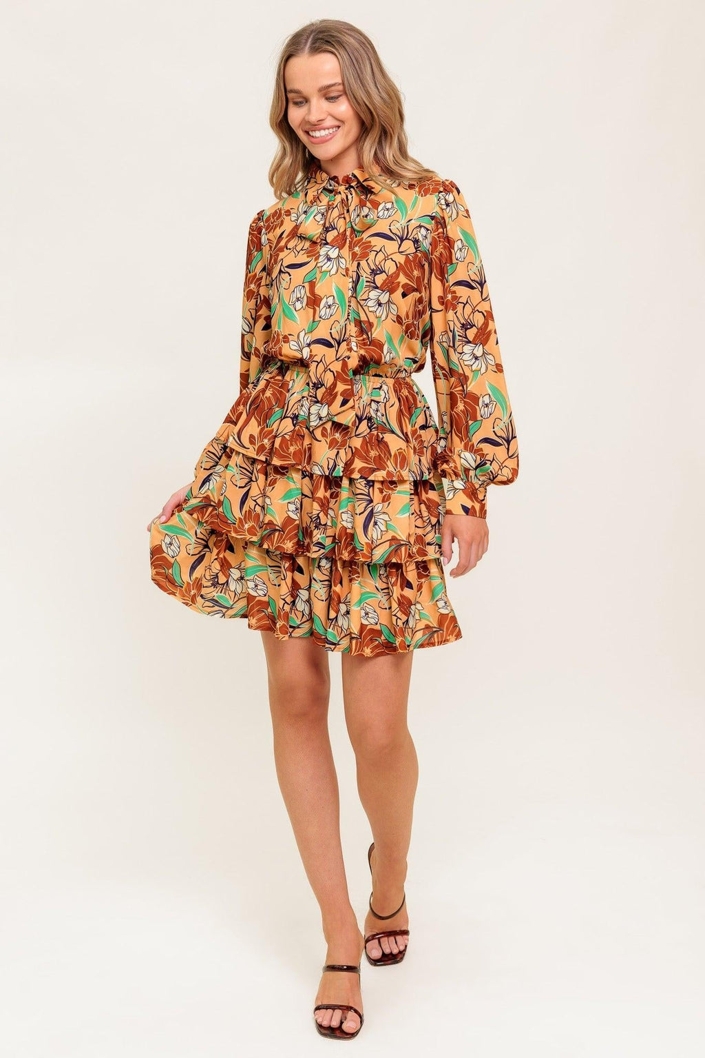 SECRET CRUSH WOVEN MINI DRESS Flying Tomato