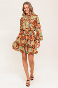 SECRET CRUSH WOVEN MINI DRESS Flying Tomato