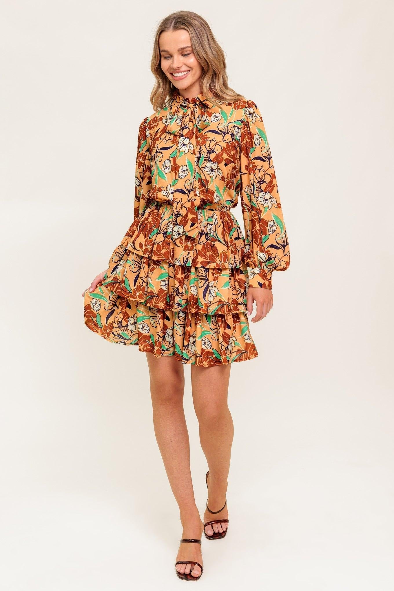 SECRET CRUSH WOVEN MINI DRESS Flying Tomato