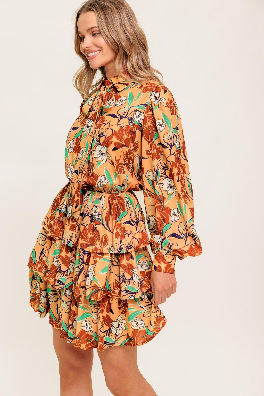 SECRET CRUSH WOVEN MINI DRESS Flying Tomato
