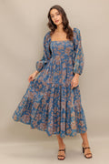 CIRCLE OF FRIENDS DENIM MIDI DRESS Flying Tomato