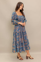 CIRCLE OF FRIENDS DENIM MIDI DRESS Flying Tomato
