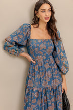 CIRCLE OF FRIENDS DENIM MIDI DRESS Flying Tomato